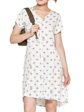 Rock by Junkfood Clothing Women's Blondie Button Down  White Dress